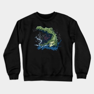 crocodile illustration Crewneck Sweatshirt